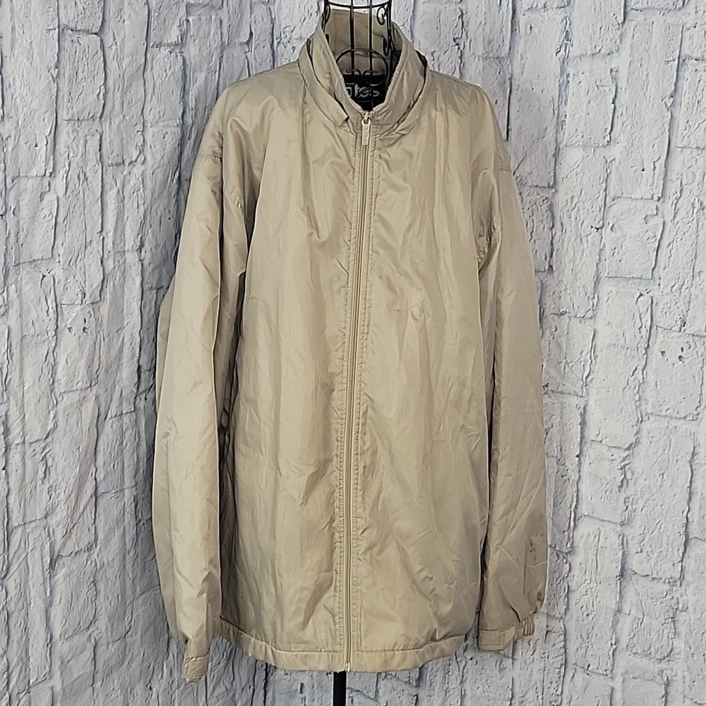 TOTES Tan Full‎ Zip Men's Raincoat 2X